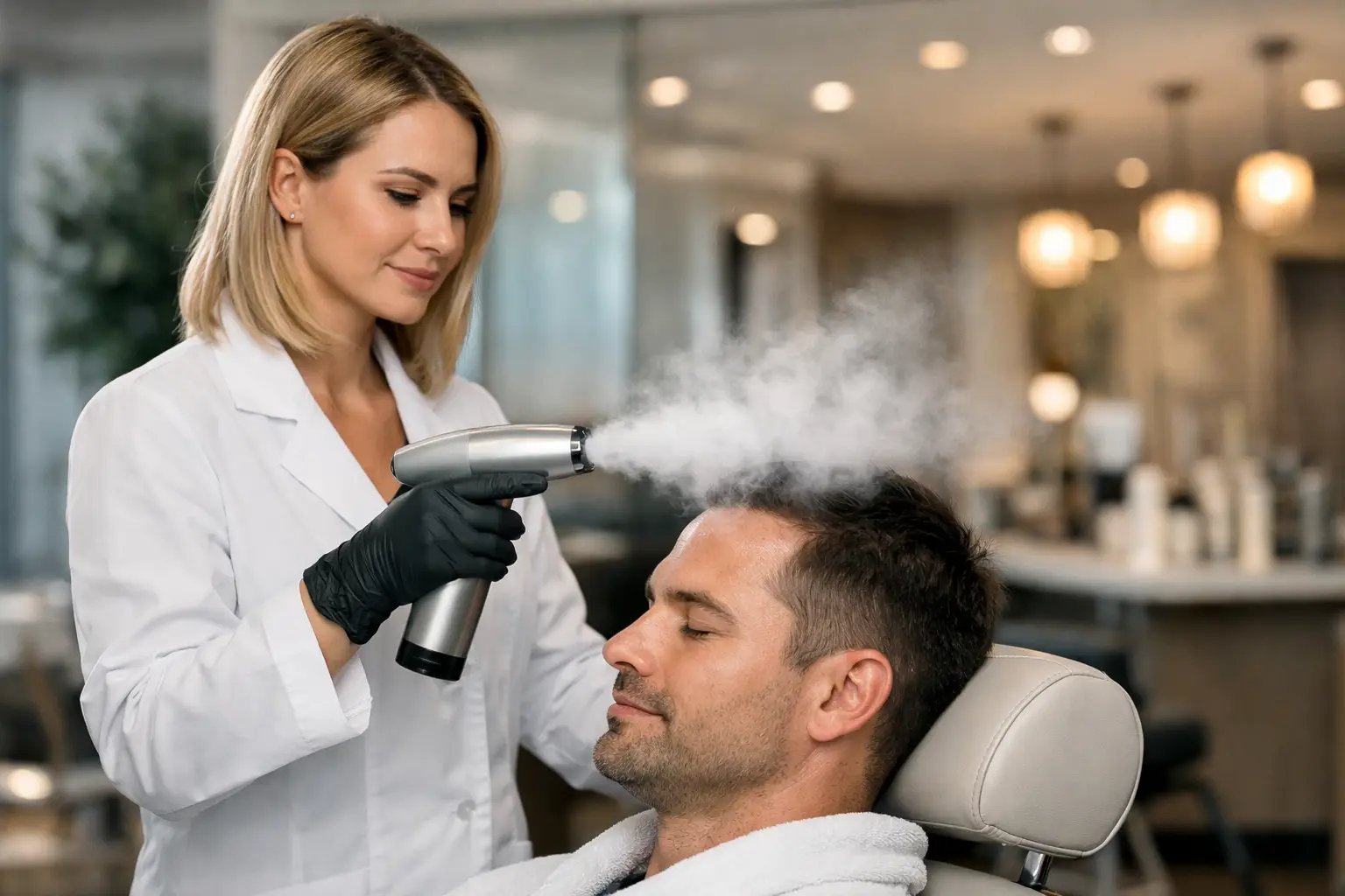 Tecnologia para clínica de estética capilar